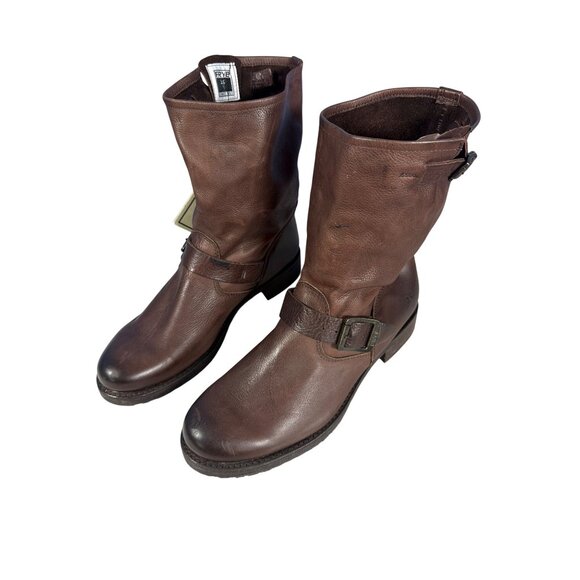 New FRYE Veronica Slouch Short Boots 10 Brown Leather HTF Vintage $428 - Picture 11 of 16